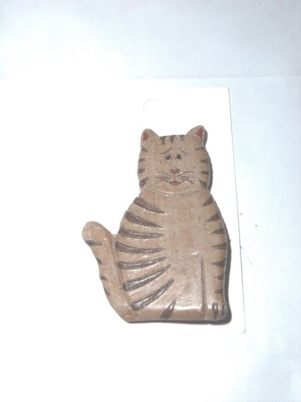 Cat Kitty Pin Brown Tiger -071201